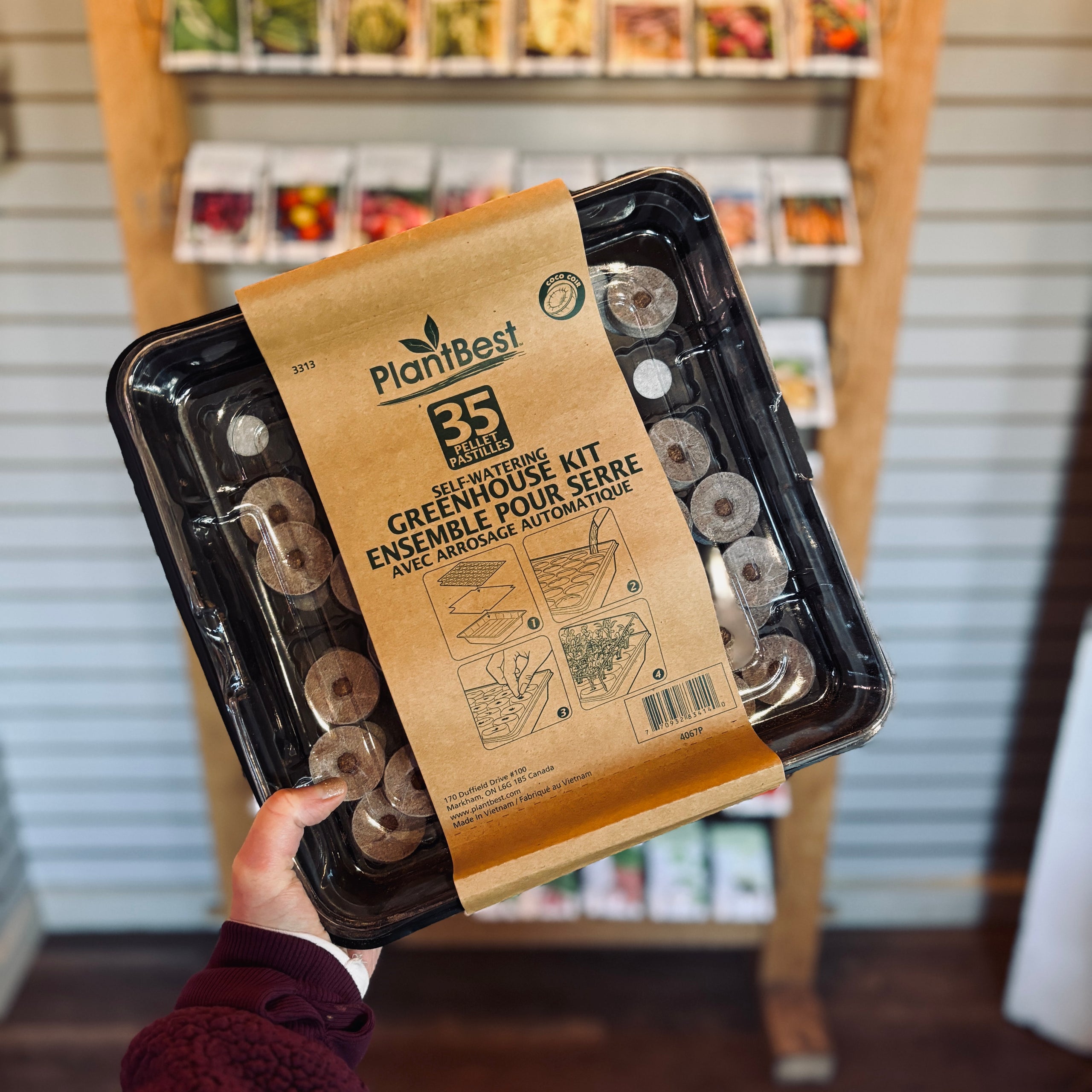 SelfWatering Greenhouse Kit with 35 Coco Coir Pellets Paisley Gardens