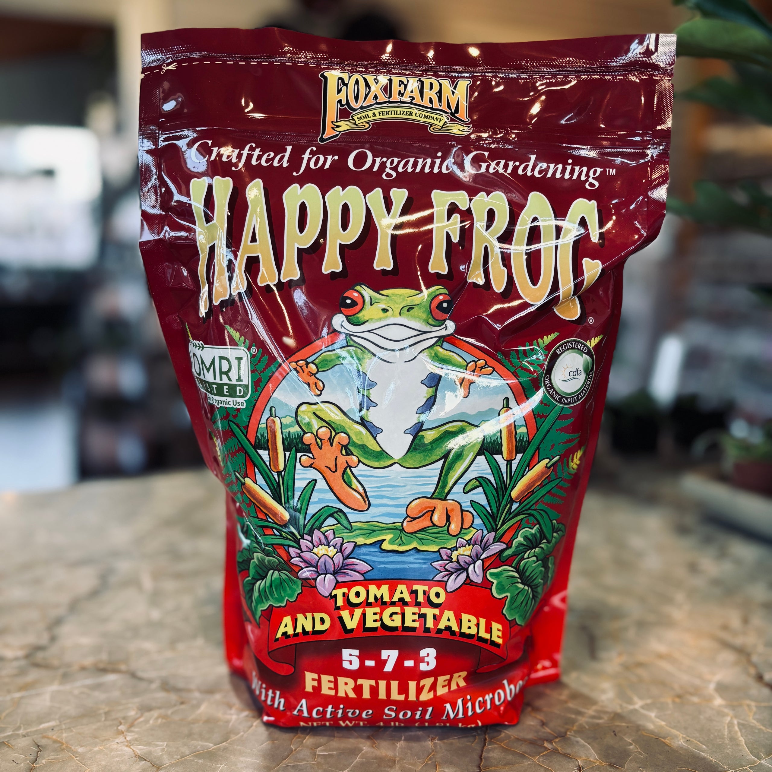 FoxFarm Happy Frog Tomato and Vegetable 5-7-3 Fertilizer | Paisley Gardens